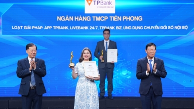 TPBank được vinh danh chuyển đổi số xuất sắc, ghi dấu nỗ lực bền bỉ trên hành trình chuyển đổi số