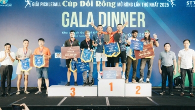 Sôi động Giải Pickleball Đồi Rồng Mở Rộng lần thứ I năm 2025: Kịch tính đến những pha bóng cuối cùng