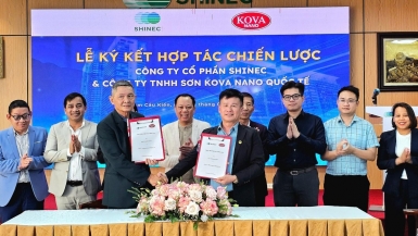 Shinec hợp tác với Sơn Kova Nano Quốc tế để nâng cao chất lượng xây dựng hạ tầng khu công nghiệp sinh thái
