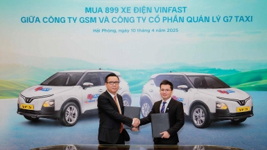 G7 Taxi mua 899 ô tô điện VinFast, triển khai dịch vụ taxi xanh