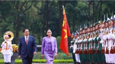 Thủ tướng Phạm Minh Chính chủ trì lễ đón Thủ tướng Thái Lan thăm chính thức Việt Nam