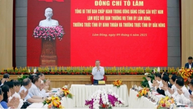 Phát biểu của Tổng Bí thư Tô Lâm trong chuyến thăm và làm việc tại Lâm Đồng, Đắk Nông và Bình Thuận