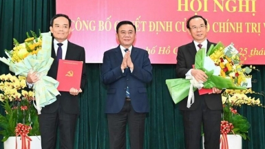 Ông Trần Lưu Quang được phân công giữ chức Bí thư Thành ủy TP.HCM