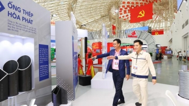 Mái vòm triển lãm A80 mang đậm dấu ấn hơn 10.000 tấn ống thép cỡ lớn Hòa Phát