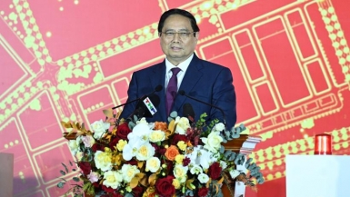 Thủ tướng Phạm Minh Chính dự lễ khởi công 2 dự án trọng điểm ở thành phố Hải Phòng