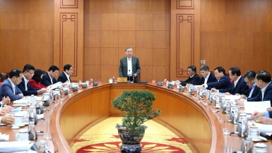 [Ảnh] Tổng Bí thư Tô Lâm làm việc với Thường trực các Tiểu ban Đại hội XIV của Đảng