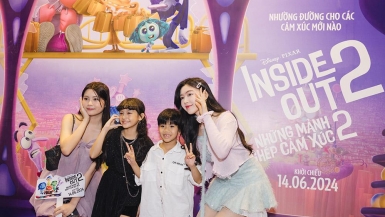 Hai 'ái nữ' nhà Quyền Linh xúc động với câu chuyện phim 'Inside Out 2'