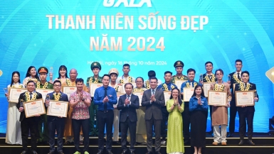 Vinh danh 20 thanh niên tiêu biểu trên toàn quốc