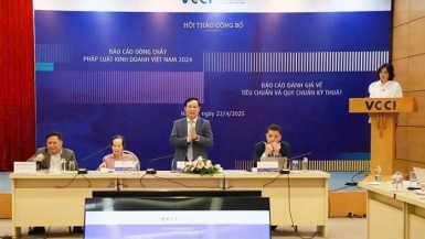 VCCI công bố Báo cáo dòng chảy pháp luật kinh doanh Việt Nam 2024