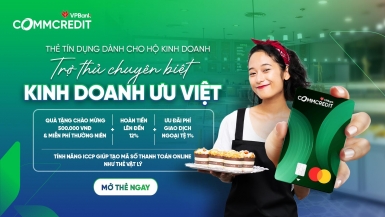 VPBank ra mắt thẻ tín dụng CommCredit dành riêng cho hộ kinh doanh