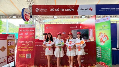 Vietlott mang “cơ hội thành tỷ phú” đến VnExpress Marathon Libera Nha Trang 2025