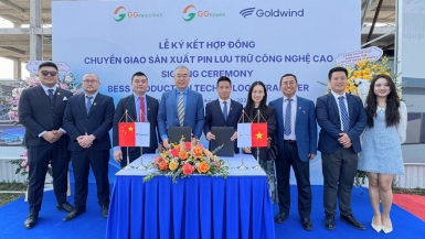 GG Industries nhận chuyển giao công nghệ sản xuất pin lưu trữ năng lượng BESS từ Goldwind