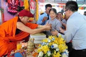 Đức Nhiếp Chính Vương Drukpa Thuksey Rinpoche chủ trì Pháp hội cầu an tại chùa Thiên Quang, Bình Dương