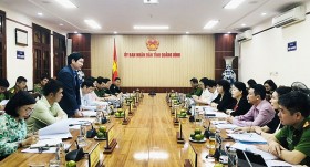 Đoàn giám sát Ủy ban Xã hội của Quốc hội làm việc với UBND tỉnh Quảng Bình