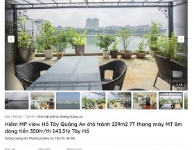 “Cực hiếm” nhà đất được rao bán với giá hàng trăm tỷ tại Hà Nội