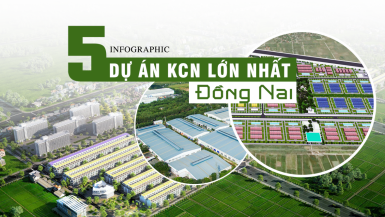 [Infographic] Chi tiết 5 dự án Khu công nghiệp lớn nhất tại Đồng Nai