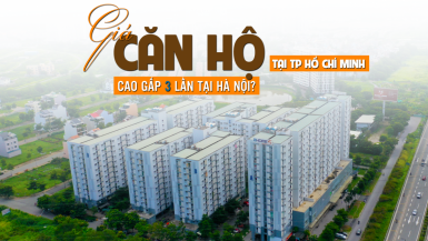 Giá căn hộ tại TP Hồ Chí Minh cao gấp 3 lần tại Hà Nội