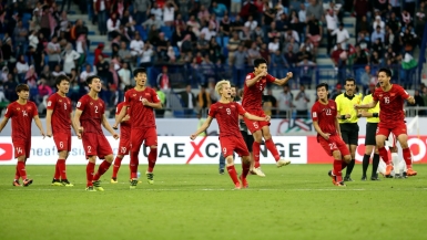 Những chiến binh sao vàng tiến vào Tứ kết ASIAN Cup 2019