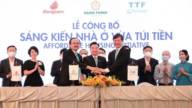 Tập đoàn Hưng Thịnh, Đồng Tâm Group và Gỗ Trường Thành công bố sáng kiến nhà ở vừa túi tiền