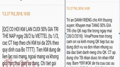 Các nhà mạng tung nốt đợt khuyến mại 50% cho thuê bao trả trước