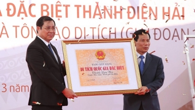 Đà Nẵng đón nhận Bằng xếp hạng Di tích quốc gia đặc biệt Thành Điện Hải