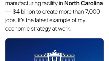 Nhà Trắng ra thông báo, Tổng thống Biden đăng tweet Vinfast xây nhà máy sản xuất xe điện ở Mỹ