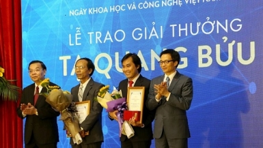 9 nhà khoa học được đề cử Giải thưởng Tạ Quang Bửu năm 2018