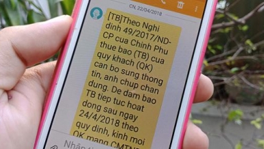 Chỉ thuê bao nhận tin nhắn thông báo mới cần bổ sung thông tin