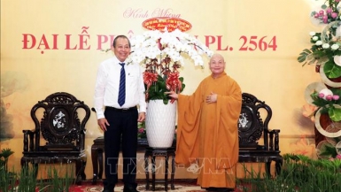 Phó Thủ tướng Trương Hòa Bình chúc mừng lễ Phật đản PL.2564