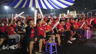TP Hồ Chí Minh: Sôi động cùng CĐV trong đêm cổ vũ chung kết Champions League