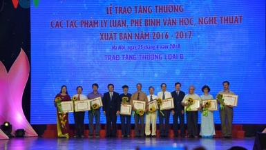 Tặng thưởng 28 tác phẩm lý luận, phê bình văn học, nghệ thuật xuất sắc