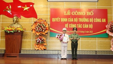 Phó Cục trưởng Cục An ninh kinh tế được bổ nhiệm làm Giám đốc công an tỉnh Quảng Bình