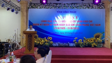 Vĩnh Phúc: Tổ chức gặp mặt các cơ quan báo chí nhân dịp kỷ niệm 97 năm ngày Báo chí Cách mạng Việt Nam