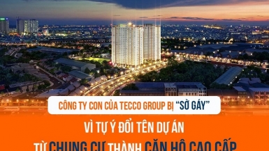 Công ty con của Tecco Group bị “sờ gáy” vì tự ý đổi tên dự án, từ chung cư thành căn hộ cao cấp