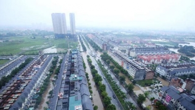 Đô thị mới Hà Nội vẫn ‘đồng hành’ tình trạng cứ mưa là ngập