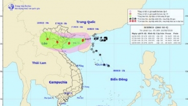 Bão số 4 chỉ còn cách Quảng Ninh 200 km, gió giật cấp 11