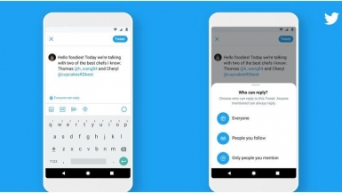 Twitter ra mắt tính năng giới hạn trả lời cho tất cả người dùng