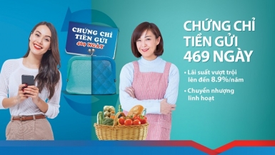 SCB phát hành chứng chỉ gửi tiền dài hạn 469 ngày