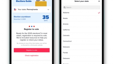 TikTok ra mắt hướng dẫn bỏ phiếu trong ứng dụng cho cuộc bầu cử Mỹ