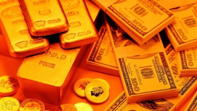 USD hồi phục đẩy giá vàng đi xuống