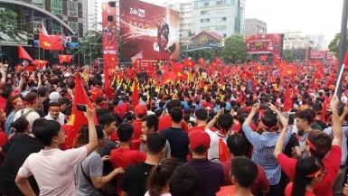 TP Hồ Chí Minh trang bị nhiều màn hình lớn xem trận chung kết AFF Cup 2018