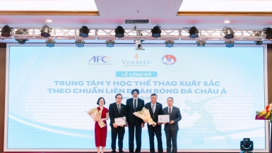 Trung tâm y học thể thao Vinmec được công nhận xuất sắc theo chuẩn Châu Á