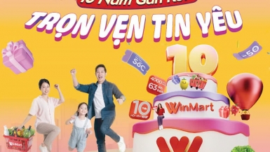 WinMart tung ưu đãi “khủng” mừng sinh nhật 10 tuổi