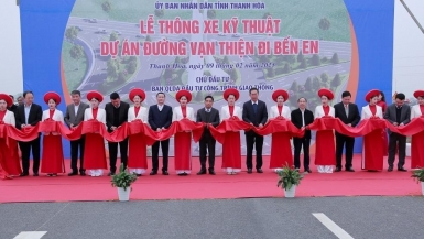 Thông xe kỹ thuật 02 dự án đường giao thông tại Thanh Hóa