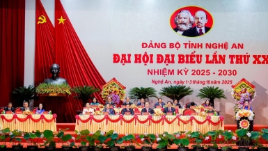 Khai mạc trọng thể Đại hội đại biểu Đảng bộ tỉnh Nghệ An lần thứ XX