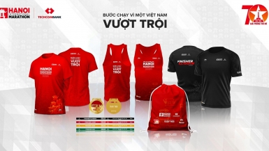 Giải Marathon Quốc tế Hà Nội Techcombank ra mắt bộ vật phẩm phiên bản đặc biệt