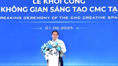 Thủ tướng Phạm Minh Chính dự Lễ khởi công Tổ hợp Không gian Sáng tạo CMC