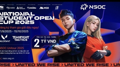NSOC 2025 chính thức khởi tranh: Giải đấu eSports sinh viên hàng đầu Việt Nam trở lại mùa 2 với tổng giải thưởng lên tới 2 tỷ đồng