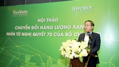 Chuyển đổi năng lượng xanh nhìn từ Nghị quyết 70