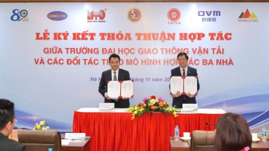 Minh Đức Group, OVM và Trường Đại học Giao thông Vận tải ký kết hợp tác, hướng tới đẩy mạnh đào tạo nhân lực chất lượng cao